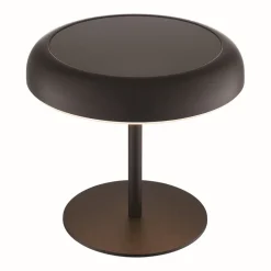 Nordlux LED-bordlampe med solcellepanel og batteri Elmer, svart, metall, IP44| Solcellelamper