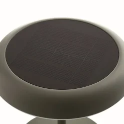 Nordlux LED-bordlampe med solcellepanel og batteri Elmer, grønn, metall, IP44