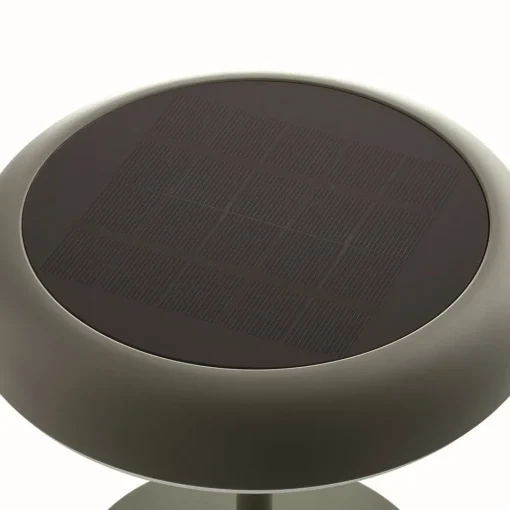 Nordlux LED-bordlampe med solcellepanel og batteri Elmer, grønn, metall, IP44