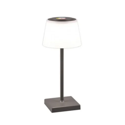 Reality Leuchten LED-bordlampe Sanchez, RGBW og dimmer, antrasitt| Terrassebelysning
