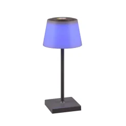 Reality Leuchten LED-bordlampe Sanchez, RGBW og dimmer, antrasitt| Terrassebelysning