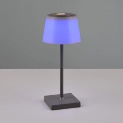 Reality Leuchten LED-bordlampe Sanchez, RGBW og dimmer, antrasitt| Terrassebelysning
