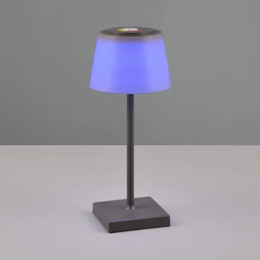 Reality Leuchten LED-bordlampe Sanchez, RGBW og dimmer, antrasitt| Terrassebelysning