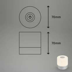 Briloner LED-bordlampe Smal, kromfarget, 2700K, dimbar Outlet