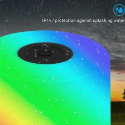 Briloner LED-bordlampe Smal, svart, RGBW, plast, 7 cm| Dekorasjonsbelysning|Bordlamper