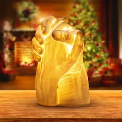 SELETTI LED-bordlampe With Me av porselen, hvit Clearance