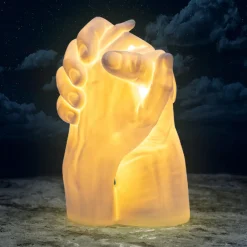 SELETTI LED-bordlampe With Me av porselen, hvit Clearance