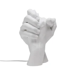 SELETTI LED-bordlampe With Me av porselen, hvit Clearance