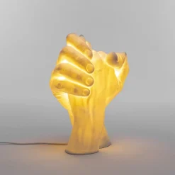 SELETTI LED-bordlampe With Me av porselen, hvit Clearance