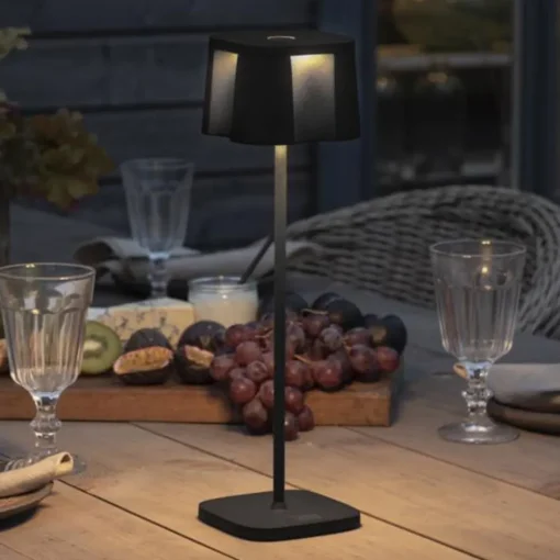 Konstsmide LED-dekobelysning Nice USB-ladetilkobling, svart| Dekorasjonsbelysning|Terrassebelysning