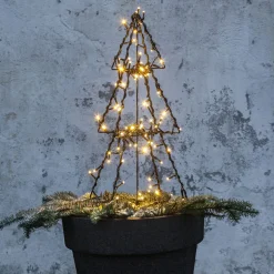 STAR TRADING LED-dekorasjon til utendørs bruk Light Tree Foldy, høyde 50 cm Sale