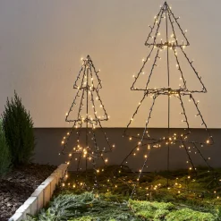 STAR TRADING LED-dekorasjon til utendørs bruk Light Tree Foldy, høyde 50 cm Sale