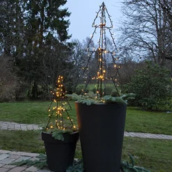 STAR TRADING LED-dekorasjon til utendørs bruk Light Tree Foldy, høyde 50 cm Sale
