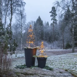 STAR TRADING LED-dekorasjon til utendørs bruk Light Tree Foldy, høyde 50 cm Sale