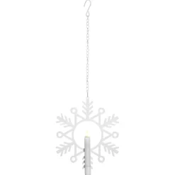 STAR TRADING LED-dekorasjonsbelysning Flamme Snow med vokslys Discount