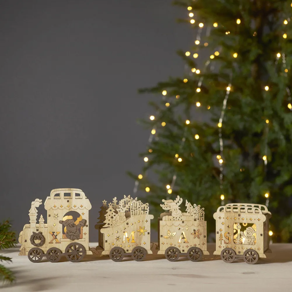 STAR TRADING LED-dekorasjonsbelysning Yuletide som juletog