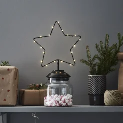 Markslöjd LED-dekorasjonsstjerne Sweetie, batteri, tidtaker| Julebelysning