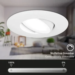 Briloner LED-downlight 7597 3stk IP65 4 000 K hvit Best