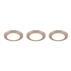 Trio Lighting LED-downlight Argus RGBW fjernkontroll 3er krom| Downlights