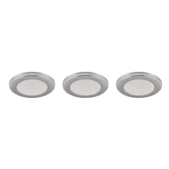 Trio Lighting LED-downlight Argus RGBW fjernkontroll 3er krom| Downlights