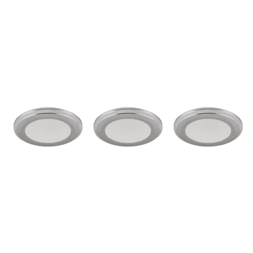Trio Lighting LED-downlight Argus RGBW fjernkontroll 3er krom| Downlights