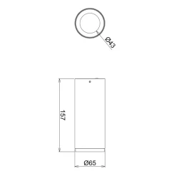 Deko-Light LED-downlight for utenpåliggende montering Lucea 10 W hvit Discount
