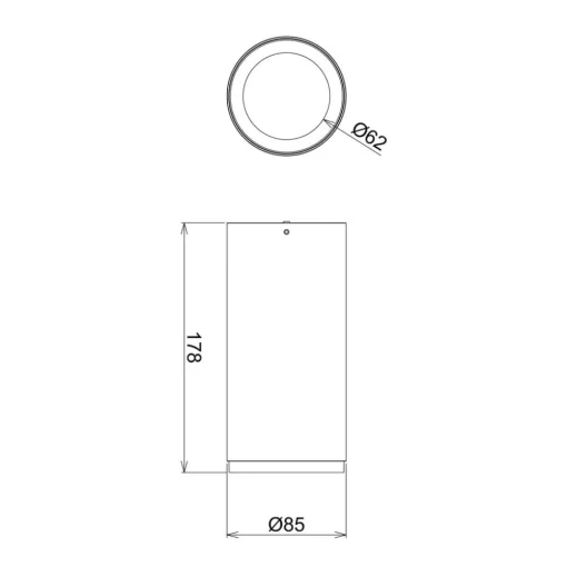 Deko-Light LED-downlight for utenpåliggende montering Lucea 15 W svart| Butikkbelysning