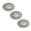 Briloner LED-downlight Nikas IP44, nikkel, 3er sett Sale