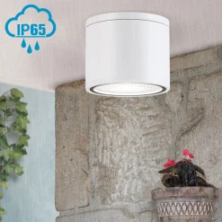 ORION LED-downlight Sputnik IP65 Ø 14,5 cm hvit Sale