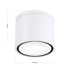 ORION LED-downlight Sputnik IP65 Ø 14,5 cm hvit Sale