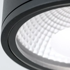 ORION LED-downlight Sputnik IP65 Ø 14,5 cm svart Hot