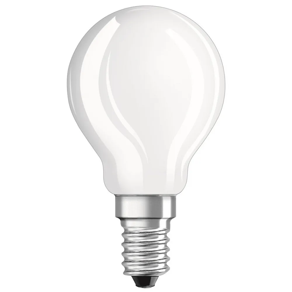 OSRAM LED-dråpepære E14 4 W 827 matt 2 stk Best
