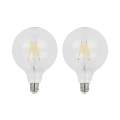 Arcchio LED-filament E27 8W 2 700 K G125 globe klar 2 stk Online