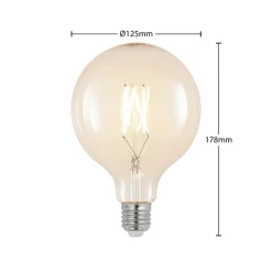 Arcchio LED-filament E27 8W 2 700 K G125 globe klar 2 stk Online
