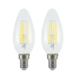 Arcchio LED-filamentpære E14 4W 827 3-trinns dimmer 2 stk| E14 Pærer|Dimbar Led-Pære