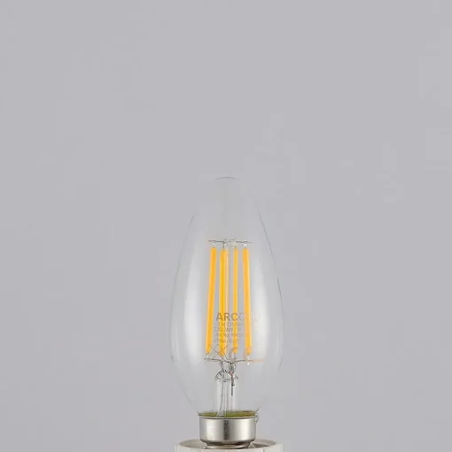Arcchio LED-filamentpære E14 4W 827 3-trinns dimmer 2 stk| E14 Pærer|Dimbar Led-Pære