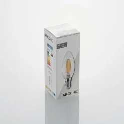 Arcchio LED-filamentpære E14 4W 827 3-trinns dimmer 2 stk| E14 Pærer|Dimbar Led-Pære