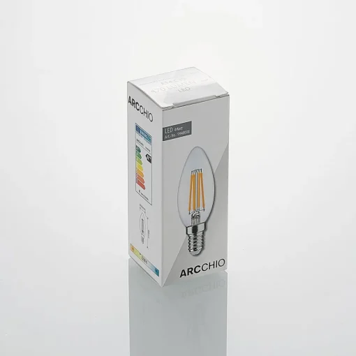 Arcchio LED-filamentpære E14 4W 827 3-trinns dimmer 2 stk| E14 Pærer|Dimbar Led-Pære