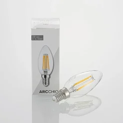 Arcchio LED-filamentpære E14 4W 827 3-trinns dimmer 2 stk| E14 Pærer|Dimbar Led-Pære