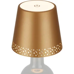 Briloner LED-flaskelampe batteri IP44 med dimmer, gull| Kommersiell Utebelysning|Led-Utendørs