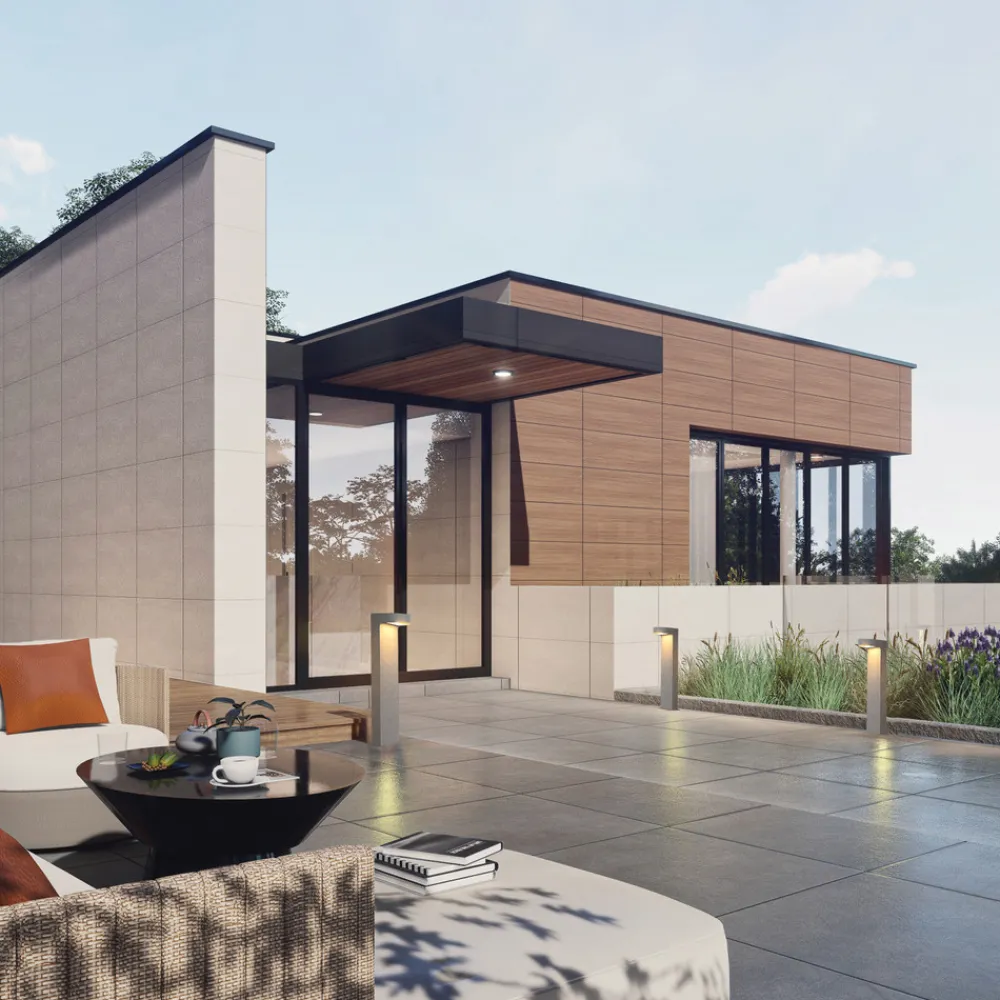 Zambelis LED-gatelampe E383, 1 lyskilde, betong, høyde 70 cm| Gatebelysning, Pullert Belysning