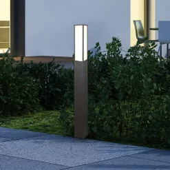 Trio Lighting LED-gatelampe Fuerte, antrasitt, aluminium, IP54| Kommersiell Utebelysning|Gatebelysning, Pullert Belysning