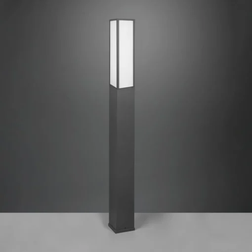 Trio Lighting LED-gatelampe Fuerte, antrasitt, aluminium, IP54| Kommersiell Utebelysning|Gatebelysning, Pullert Belysning