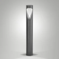Fabas Luce LED-gatelampe Teo, 80 cm høy, svart, metall, IP65