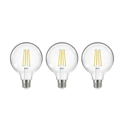 Arcchio LED-glidelampe, E27, G95, 3,8W, 2700K, 806lm, 3 stk Sale