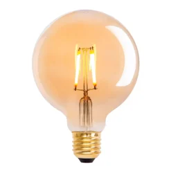 Näve LED-globepære E27 4,1 W 310lm varmhvit gull 3-er| Filament Pærer|Filament Pærer