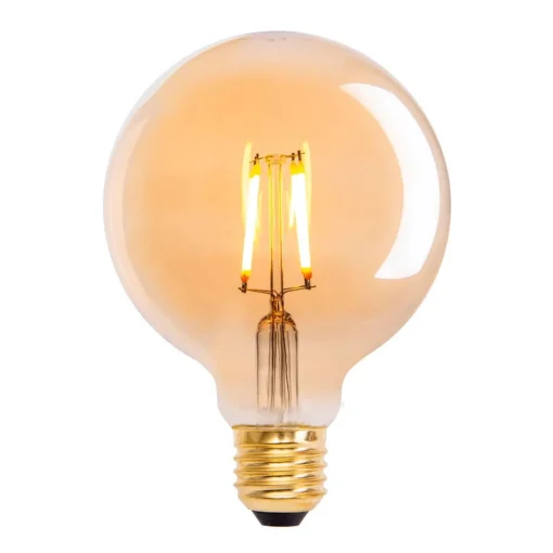 Näve LED-globepære E27 4,1 W 310lm varmhvit gull 3-er| Filament Pærer|Filament Pærer