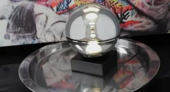 Eco-Light LED-gulvlampe Altaïr gull/grønn høyde 160 cm 4 lyskilder glass| Gulvlamper