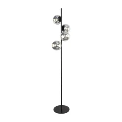 Eco-Light LED-gulvlampe Altaïr sølvfarget høyde 160 cm 4 lyskilder glass