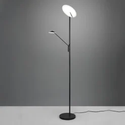 Trio Lighting LED-gulvlampe Brantford leselampe svart matt Online